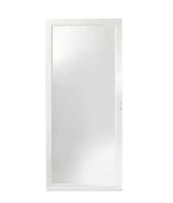 36 IN. X 80 IN. 3000 SERIES WHITE RIGHT-HAND FULLVIEW EASY INSTALL ALUMINUM STORM DOOR