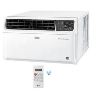 14,000 BTU 115-V DUAL INVERTER SMART WINDOW AIR CONDITIONER LW1517IVSM WITH WIFI AND REMOTE IN WHITE