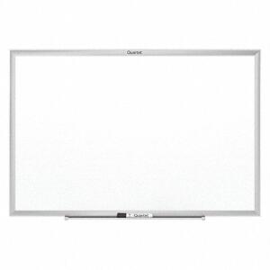 DESCRIPTION: (1) DRY ERASE BOARD, WALL MOUNTED BRAND/MODEL: QUARTET #48LW72 INFORMATION: WHITE WITH SILVER DETAIL RETAIL$: $479.40 EA SIZE: 48" X 96"