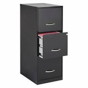 DESCRIPTION: (1) FILE CABINET BRAND/MODEL: SPACE SOLUTIONS #621N81 INFORMATION: BLACK RETAIL$: $140.24 EA SIZE: 35-1/2"H QTY: 1