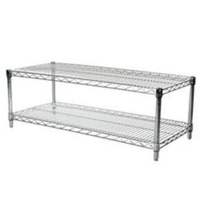 DESCRIPTION: (1) WIRE SHELVING SYSTEM, 2 SHELVES BRAND/MODEL: TECHNIBILT INFORMATION: CHROME RETAIL$: $222.40 TOTAL SIZE: 18" X 72" QTY: 1