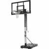 DESCRIPTION: (1) ACRYLIC PORTABLE BASKETBALL HOOP BRAND/MODEL: SPALDING NBA #88364 INFORMATION: MUST COME INSPECT RETAIL$: 329.39 SIZE: 60" QTY: 1