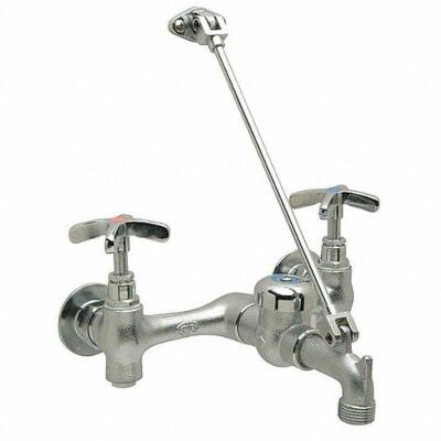 DESCRIPTION: (1) STRAIGHT SERVICE SINK FAUCET BRAND/MODEL: ZURN #468D01 INFORMATION: CHROME FINISH RETAIL$: $136.48 EA QTY: 1