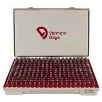 DESCRIPTION: (1) PIN GAGE SET BRAND/MODEL: VERMONT GAGE/101100500 INFORMATION: CLASS ZZ/250-PIECES/MINOR DAMAGES TO CASE, MUST COME INTO INSPECT RETAI