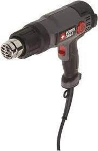 DESCRIPTION: (1) HEAT GUN BRAND/MODEL: PORTER CABLE #PC1500HG INFORMATION: GRAY RETAIL$: $56.30 EA SIZE: 1500 WATT QTY: 1