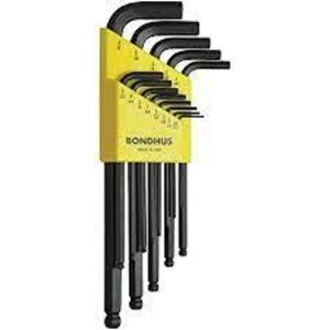 DESCRIPTION: (2) BALL END BALLDRIVER ALLEN WRENCH SET BRAND/MODEL: BONDHUS #37937 INFORMATION: GOLD PLATED RETAIL$: $25.56 EA SIZE: 13 PIECE QTY: 2