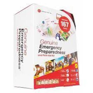 DESCRIPTION: (2) FIRST AID KIT BRAND/MODEL: GENUINE FIRST AID RETAIL$: $31.03 EA SIZE: 167 PIECES QTY: 2