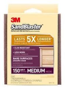 DESCRIPTION: (12) BARE SURFACE SANDING PADS BRAND/MODEL: 3M SANDBLASTER RETAIL$: $4.31 EA SIZE: 150 GRIT QTY: 12