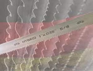 DESCRIPTION: (1) BOX OF (5) BAND SAW BLADES BRAND/MODEL: ROENTGEN INFORMATION: RRR-PLUS RETAIL$: $79.06 EA SIZE: 1" X .035 X 6TPI QTY: 1