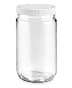 DESCRIPTION: (1) BOX OF (10) STRAIGHT SIDED GLASS JARS BRAND/MODEL: MAINSTAYS #S-19316P-W INFORMATION: CLEAR WITH WHITE LID RETAIL$: $2.20 PER JAR SIZ