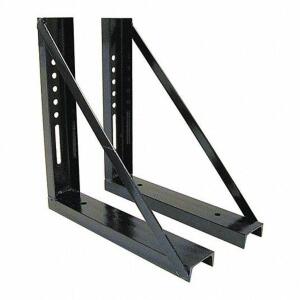 DESCRIPTION: (2) MOUNTING BRACKETS BRAND/MODEL: BUYERS #321W45 INFORMATION: BLACK RETAIL$: $149.06 TOTAL SIZE: 18" X 18" QTY: 2