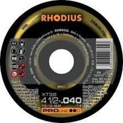 DESCRIPTION: (1) BOX OF (10) GRINDING WHEELS BRAND/MODEL: RHODIUS/RS57 INFORMATION: FOR USE WITH: STEEL RETAIL$: 17.00 EACH SIZE: 9 X 1/4" QTY: 1