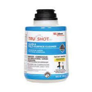 DESCRIPTION: (4) GLASS AND MULTI-SURFACE CLEANER BRAND/MODEL: TRU SHOT #SJN315272 RETAIL$: $32.25 ea SIZE: 10 oz QTY: 4