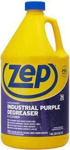 DESCRIPTION: (2) CONCENTRATED INDUSTRIAL PURPLE DEGREASER BRAND/MODEL: ZEP #ZU0856128 RETAIL$: $30.00 EA SIZE: 1 GALLON QTY: 2