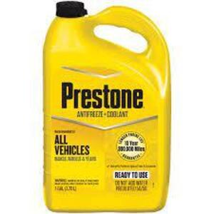 DESCRIPTION: (2) ANTIFREEZE COOLANT BRAND/MODEL: PRESTONE #48RD28 RETAIL$: $18.00 EA SIZE: 1 GALLON QTY: 2