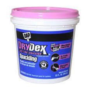 DESCRIPTION: (2) CONTAINERS OF SPACKLE BRAND/MODEL: DRYDEX BY DAP RETAIL$: $10.15 EA SIZE: 32 OZ QTY: 2