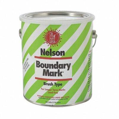 DESCRIPTION: (2) BOUNDARY MARKING PAINT BRAND/MODEL: NELSON #3TWP7 INFORMATION: RED RETAIL$: $58.08 EA SIZE: 1 GALLON QTY: 2