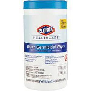 DESCRIPTION: (6) BLEACH GERMICIDAL WIPES BRAND/MODEL: CLOROX RETAIL$: $10.00 EA QTY: 6