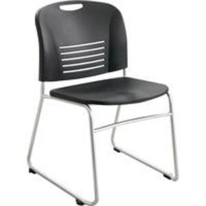 DESCRIPTION: (4) PADDED ARMLESS STACKING CHAIRS BRAND/MODEL: LORELL/LLR62502 INFORMATION: 250LB CAPACITY, BLACK, RETAIL$: $341.26 TOTAL QTY: 4