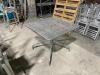 DESCRIPTION: (2) 36" X 36" METAL PATIO TABLE SIZE 36" X 36" LOCATION: AREA #6 QTY: 2 - 2