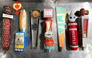 DESCRIPTION: (8) VARIOUS KEGERATOR BEER TAPS LOCATION: AREA #5 QTY: 8