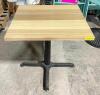 DESCRIPTION: 30" X 28" WOODEN DINING TABLE SIZE 30" X 28" LOCATION: AREA #6 QTY: 1 - 2