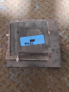 DESCRIPTION: (19) POUNDS OF STEEL SHIMS INFORMATION: UNIFORM THICKNESS, NOT TAPERED SIZE: VARIOUS THICKNESSES AND SIZES QTY: 19