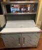 DESCRIPTION: BERG 48" TWO DOOR REFRIGERATED SANDWICH PREP W/ RISER SHELF. BRAND / MODEL: EDST 48 12 BERG HC ADDITIONAL INFORMATION 115 VOLT, 1 PHASE.