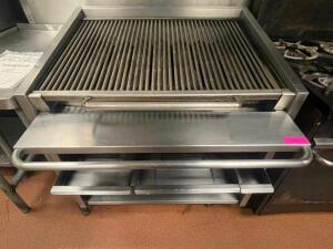 DESCRIPTION: MAGIKITCH'N 36" RADIANT CHARBROILER W/ STAINLESS STAND. BRAND / MODEL: MAGIKITCH'N ADDITIONAL INFORMATION NATURAL GAS. VERY CLEAN. RETAIL