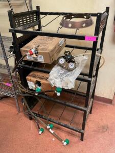 DESCRIPTION: 30" FOUR TIER BAG AND BOX RACK. ADDITIONAL INFORMATION NO CO2 MOTOR W/ RACK. LOCATION: KITCHEN QTY: 1