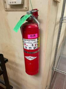 DESCRIPTION: DRY CHEMICAL FIRE EXTINGUISHER W/ 2022 CHARGE ADDITIONAL INFORMATION W/ WALL MOUNTED HOOK LOCATION: KITCHEN QTY: 1
