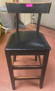 DESCRIPTION: (2) 30" WOODEN BAR STOOLS SIZE 30" LOCATION: KITCHEN THIS LOT IS: SOLD BY THE PIECE QTY: 2