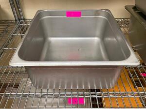 DESCRIPTION: 2/3 SIZE STAINLESS INSERT SIZE 6" DEEP LOCATION: KITCHEN QTY: 1