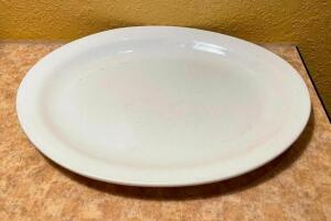 DESCRIPTION: (12) 11.5" CHINA PLATTERS SIZE 11.5"X9.5" LOCATION: SEATING QTY: 12