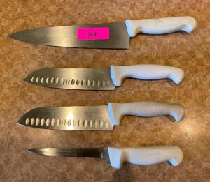 DESCRIPTION: (4) CHEFS KNIVES LOCATION: SEATING QTY: 1