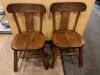DESCRIPTION: (11) WOODEN DINING CHAIRS LOCATION: SEATING QTY: 11