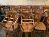 DESCRIPTION: (11) WOODEN DINING CHAIRS LOCATION: SEATING QTY: 11 - 2