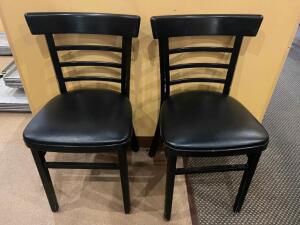 DESCRIPTION: (13) UPHOLSTERED METAL DINING CHAIRS LOCATION: SEATING QTY: 13