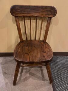 DESCRIPTION: (3) WOODEN DINING CHAIRS LOCATION: SEATING QTY: 3