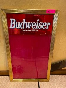 DESCRIPTION: BUDWEISER RE-WRITEABLE MENU BOARD LOCATION: SEATING QTY: 1