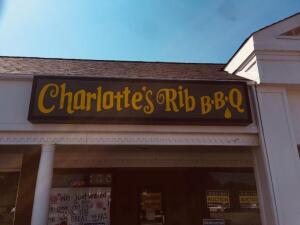 DESCRIPTION: CHARLOTTES RIB 10' STORE FRONT SIGN BOX " LED " LOCATION: OUTSIDE QTY: 1