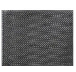 DIAMOND SOFT FOOT BLACK 4 FT. X 6 FT. COMMERCIAL DOOR MAT