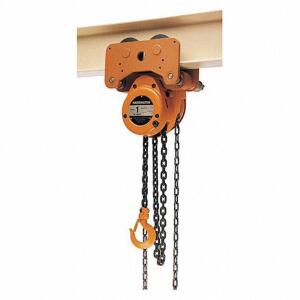 DESCRIPTION: (1) CHAIN HOIST BRAND/MODEL: HARRINGTON #45NV54 INFORMATION: ORANGE RETAIL$: $1567.20 EA SIZE: 72 LB PULL TO LIFT RATED LOAD QTY: 1