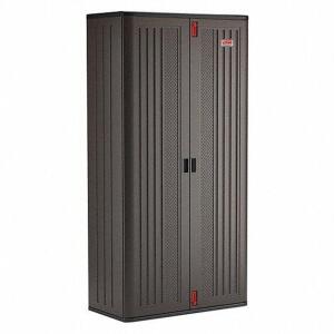 DESCRIPTION: (1) STORAGE CABINET BRAND/MODEL: SUNCAST #49WX83 INFORMATION: GRAY RETAIL$: $560.69 EA SIZE: 40 IN X 20 1/4 IN X 80 1/4 IN QTY: 1