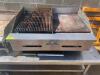 CASTLE 18" COUNTER TOP CHARBROILER W/ 18" GRIDDLE. - 2