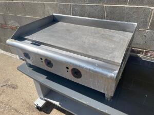 APW 36" COUNTER TOP FLAT GRILL. NATURAL GAS