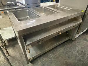 THREE WELL ELECTRIC STEAM TABLE