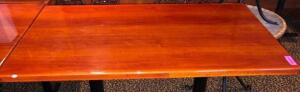 (3) 48" X 30" HARDWOOD TABLE TOPS W/ CHERRY FINISH