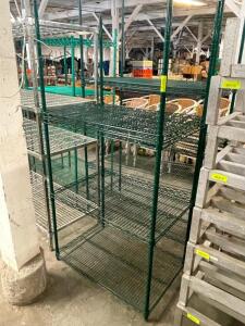 36" X 24" FOUR TIER COATED WIRE SHELF