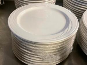 (10) SYRACUSE CHINA 10.5" CHINA PLATE W/ CASCADE PATTERN